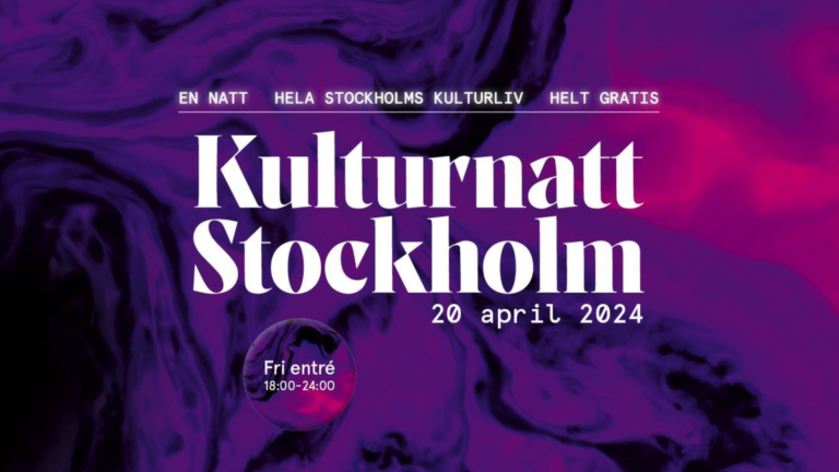 Kulturnatt Stockholm 20 april